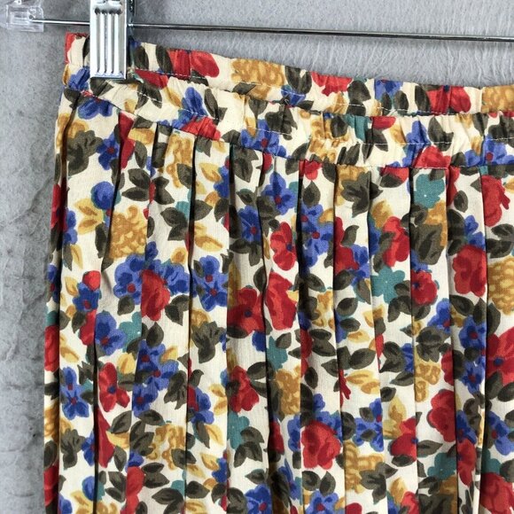 Vintage F  Maxi Skirt Women 6 Flower Farmhouse Modest Cottage Core Western Retro - Picture 14 of 16